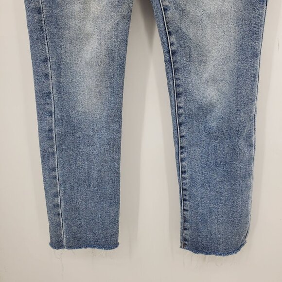 Evereve The Ever Fit High Rise Straight Women's Button Fly Denim Jeans Size 25 - Picture 5 of 11